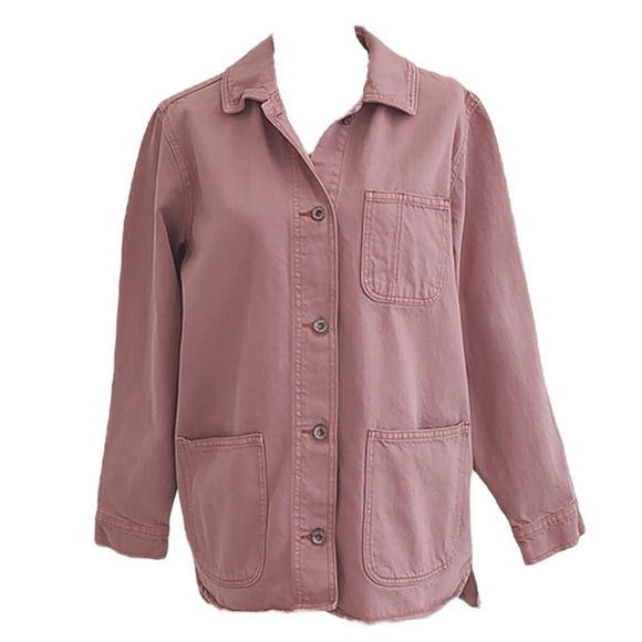 OLD NAVY Dusty Pink Cotton Oversized Barn Coat Size XXL - Picture 1 of 6